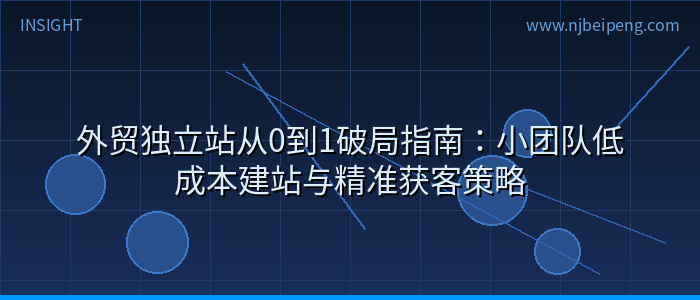 外贸独立站从0到1破局指南：小团队低成本建站与精准获客策略